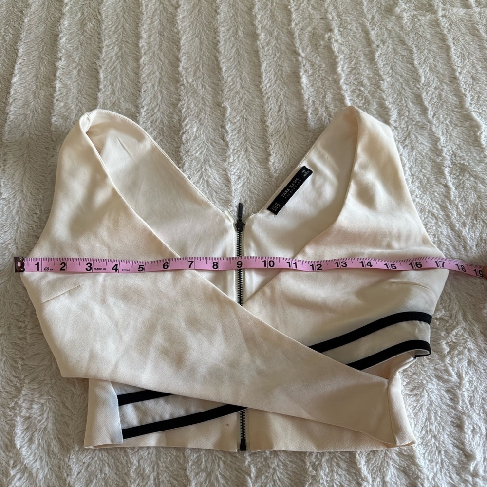 ZARA Wrap Top with Black Accents - Picture 7 of 7